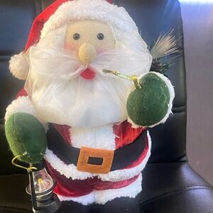 Tochitt Christmas Dazzling Holiday Fiber Optic Santa Claus Lantern Sack
12"